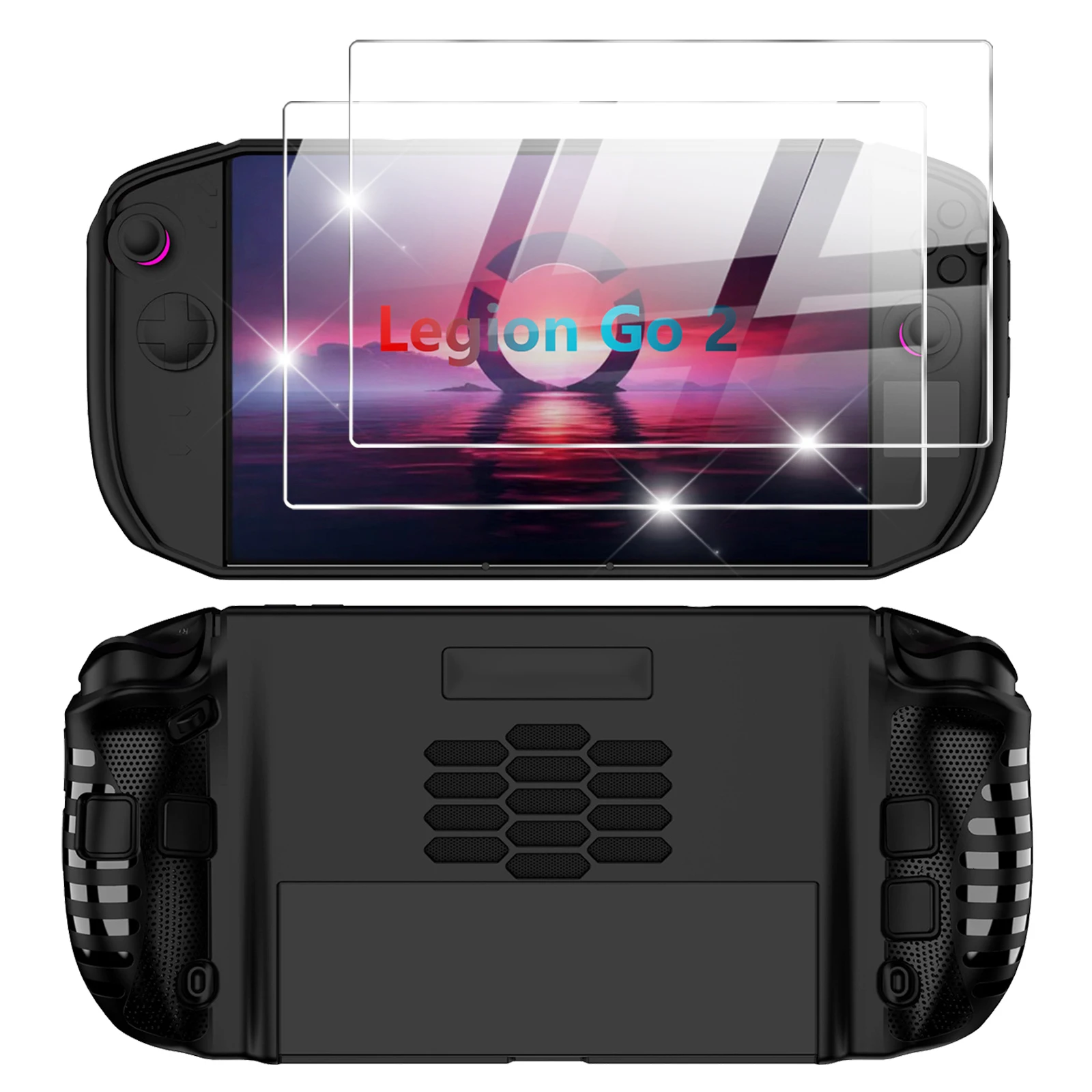 Dual Protection Accessories Set: Shockproof Protective Case & Tempered Glass Screen Shield