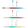 Double Head Nail Art Brushes Dotting Pen Multi-functional Gel Polish Liner Design Tools Carved Brush 7-15mm Line Detail Pen 6