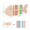 Fish Bone Wooden Pairing Children Puzzle Color Cognition Early Education Fine Motor Training Montessori Teaching Aids Toys 6