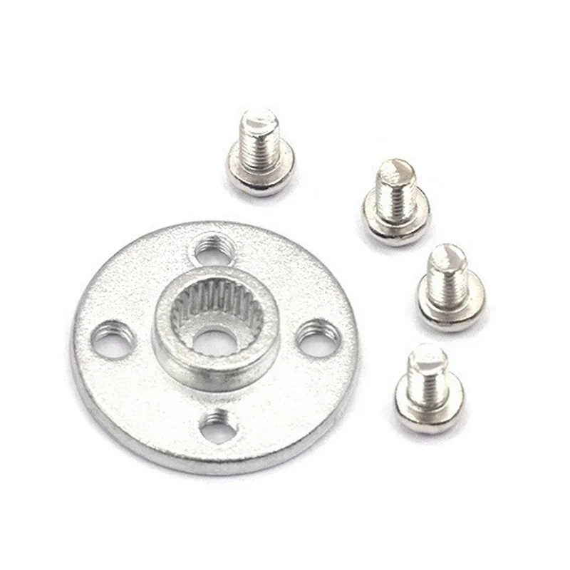 

5Pcs/Lot Metal Steering Gear Disc Stent 25T Servo Arm Round Type for MG995 MG996R RC Robot Car