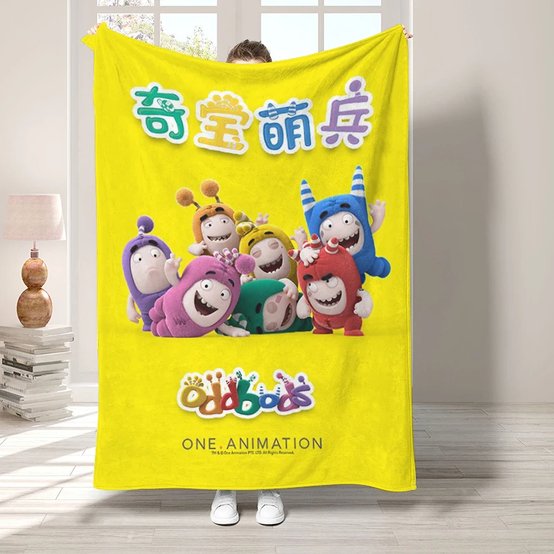 

Одеяла Oddbods для декоративного дивана, летнее одеяло, покрывало на кровать, аниме покрывала, покрывала для двуспальной кровати
