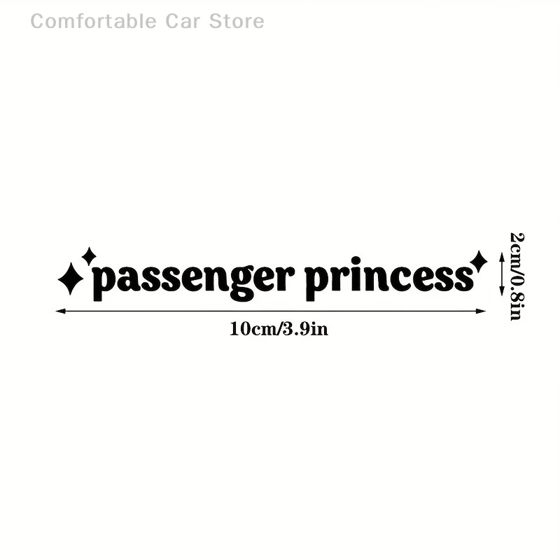 1pc Passagier Prinzessin Auto Aufkleber lustige kreative Aufkleber für Auto Rückspiegel Auto Innen zubehör Kunst Aufkleber Aufkleber – Detail 7