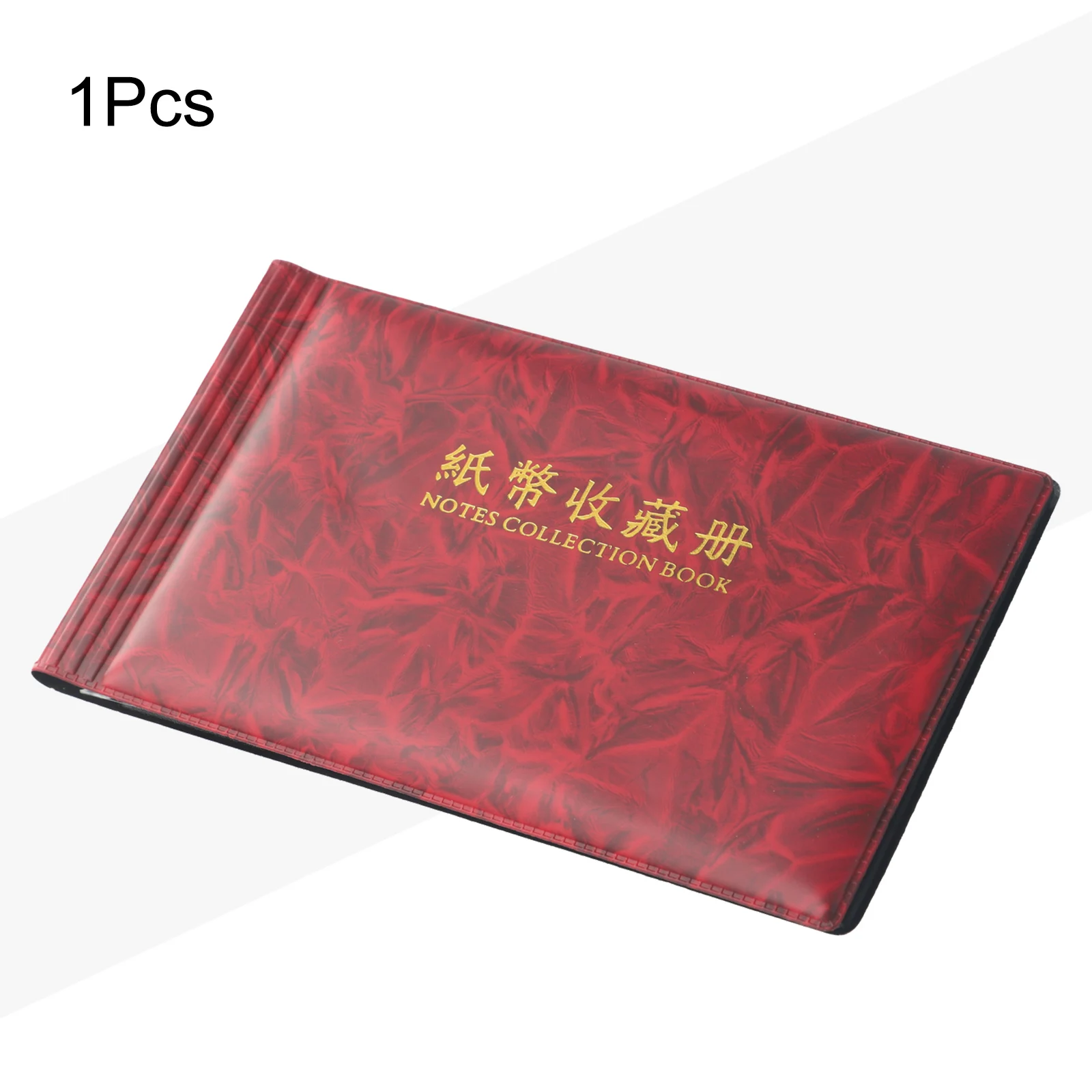 Paper Money Pocket Collection Album Wallet Currency Banknote 20 Notes w/ Imitation Leather Cover Color At Radom money collection album