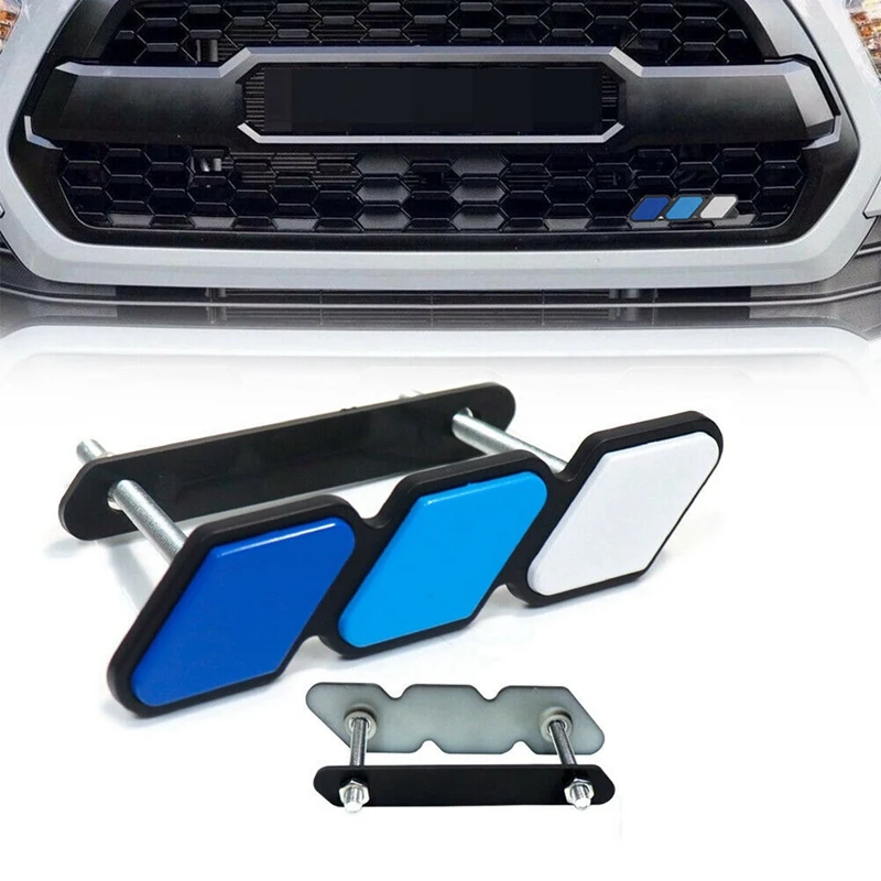 M12K-2X For TOYOTA Tacoma- Sequoia Rav4 4Runner Highlander Front Grille Badge Tri-Color Emblem Badge With Mounting