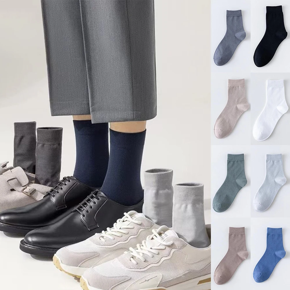 

1 Pair Mens Womens Casual Ankle Socks Cotton Athletic Sports Crew Socks Athletic Solid Color Comfortable Soft Socks
