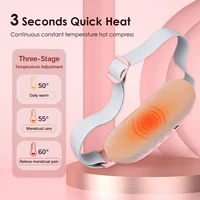 Period Cramp Massager Vibrating Heating Belt for Menstrual Waist Stomach Abdominal Warm Palace Belt 3