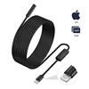 Industrial Endoscope Direct Connect IPhone HD1080P Lightning Camera 8MM 5.5MM Car Pipe Sewer Inspection Borescope Waterproof LED 1