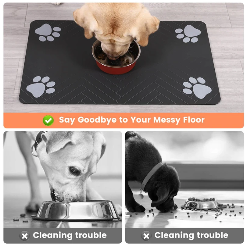Absorbent Waterproof Pet Feeding Mat 5
