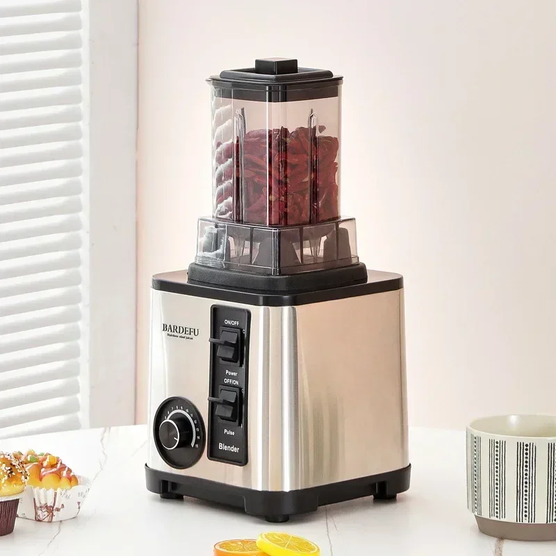 2.5L 6in1 Blender Stainless Steel Large Capacity Metal Juicer Meat Grinder Food Processor 4