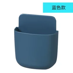 Wall-Mounted Multifunctional Phone and Remote Storage Rack (STYLE 2 blue)
