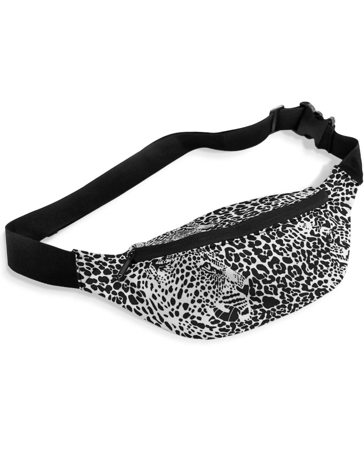 

Leopard Print Leopard Abstract Art Waist Bag Women Men Belt Bags Large Capacity Waist Pack Unisex Crossbody Chest Bag