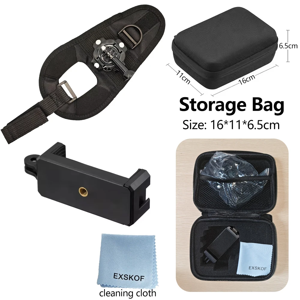 Versatile 360° Rotation Glove Wrist Strap Mount
