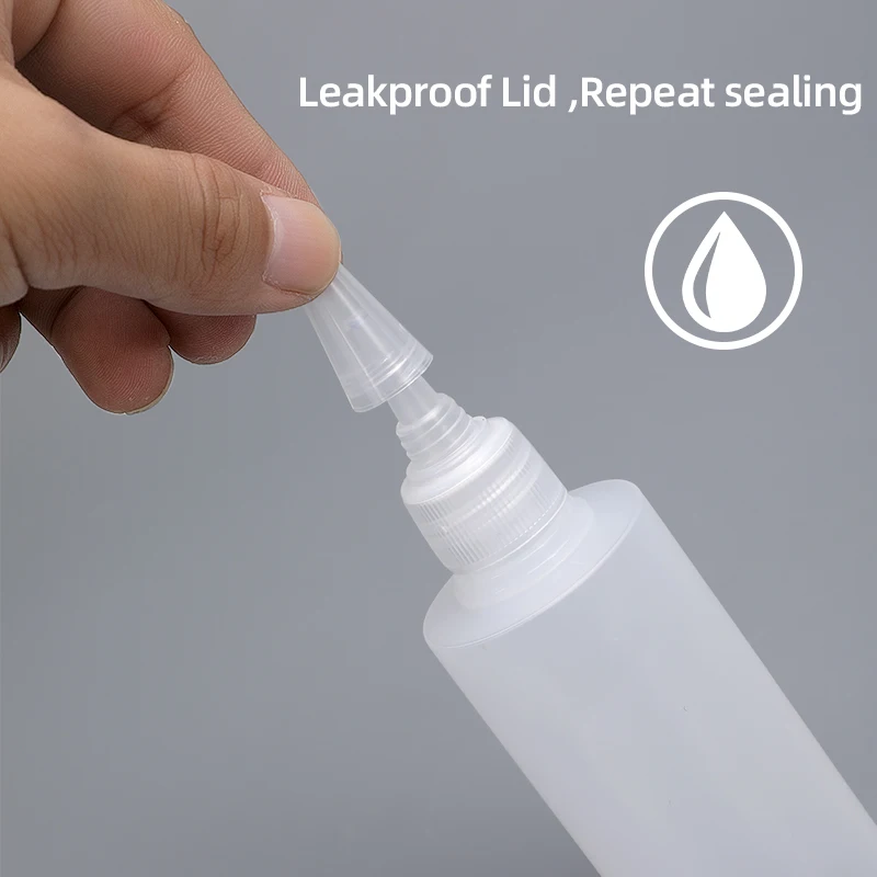 2/5/10PCS Plastic Small Squeeze Bottles with Cap Food Grade Bottle for Sauce Spicy Cookie Decorating Condiments Arts and Crafts refillable bottles