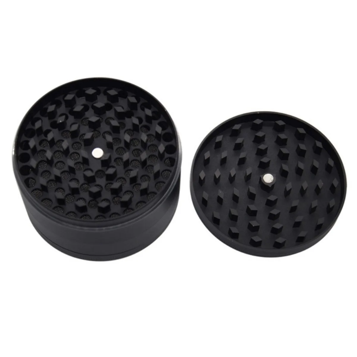 3inch Large Metal Herb Grinder 4-Layers Manual Pepper Spice Mill Salt Mortar Raw Grass Tobacco Grinder Cigarette Smoking Tool