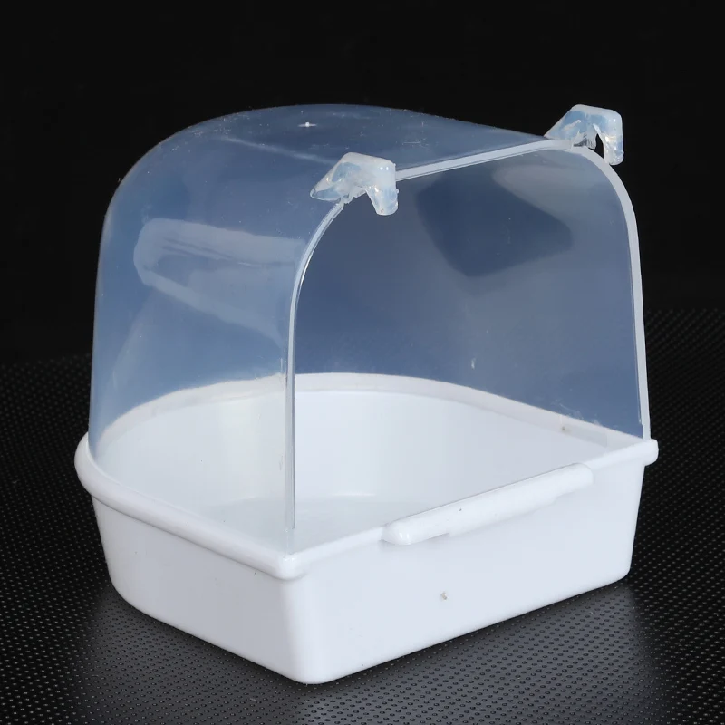 New Bird Water Bath Tub For Pet Bird Hanging Bowl Parrots Parakeet Birdbath