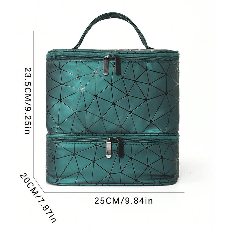 The new nail polish Portable bag Double layer nail polish storage bag can hold 30 bottles of makeup bag storage bag 6