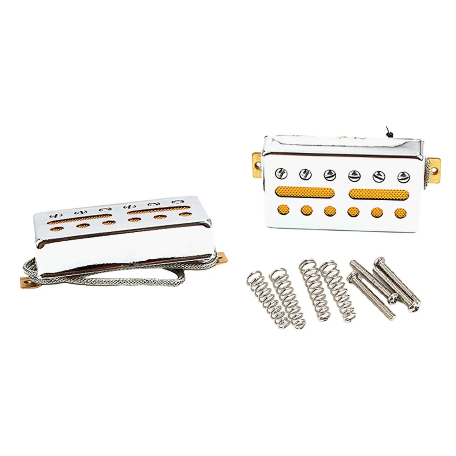

2 Pieces Guitar Pickup Fittings Durable Low Noise for 6 Strings Electric Guitar Bridge Pickups Electric Guitar Replacement Accs