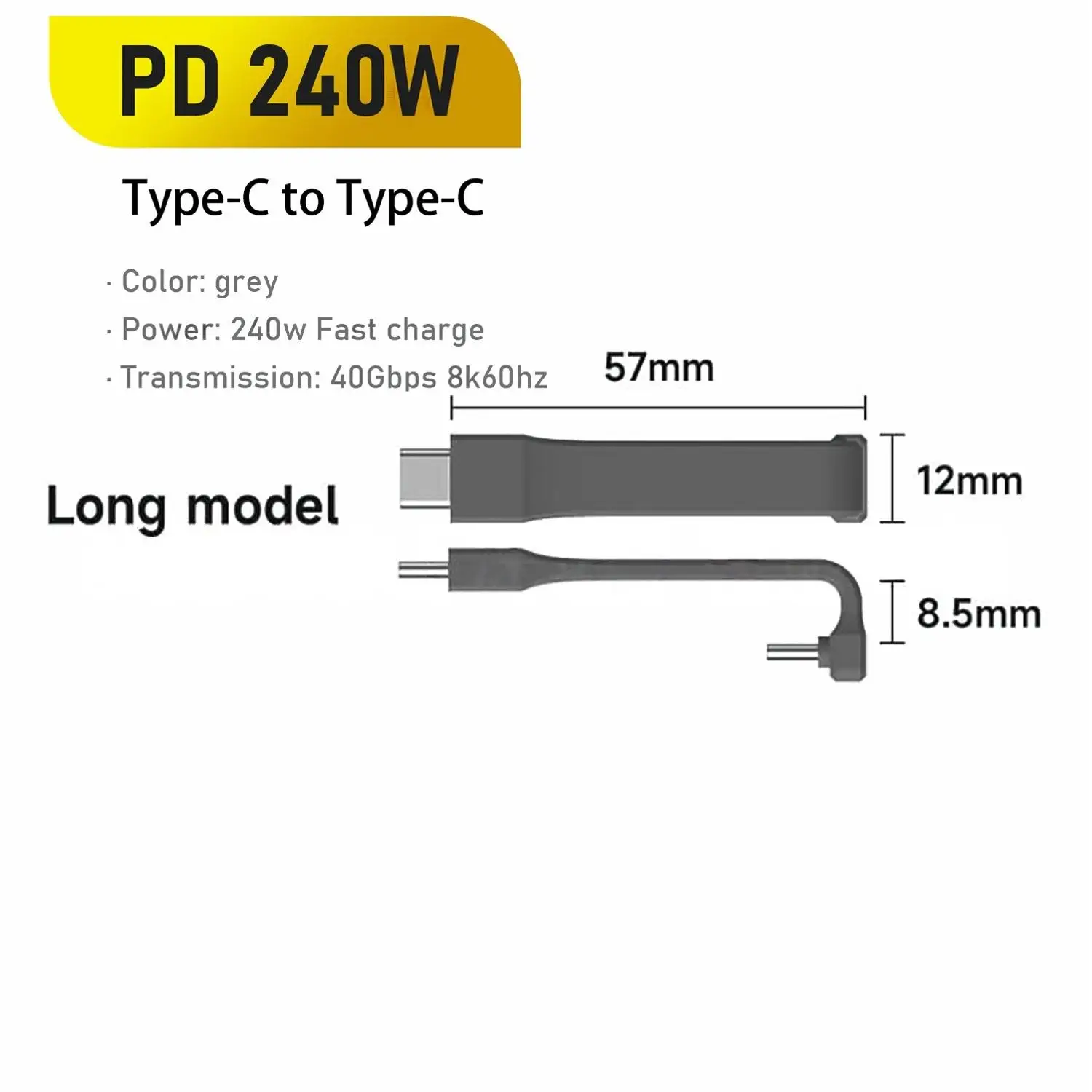 ตัวเลือกสินค้า สายชาร์จ USB-C 240W 40Gbps สำหรับ iPhone iPad SSD
