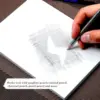 KALOUR Detail Eraser Pencil-6pc Eraser Pencils with Brush 2pc Sharpener,Erasing Small Details or add Highlights for Sketching 6
