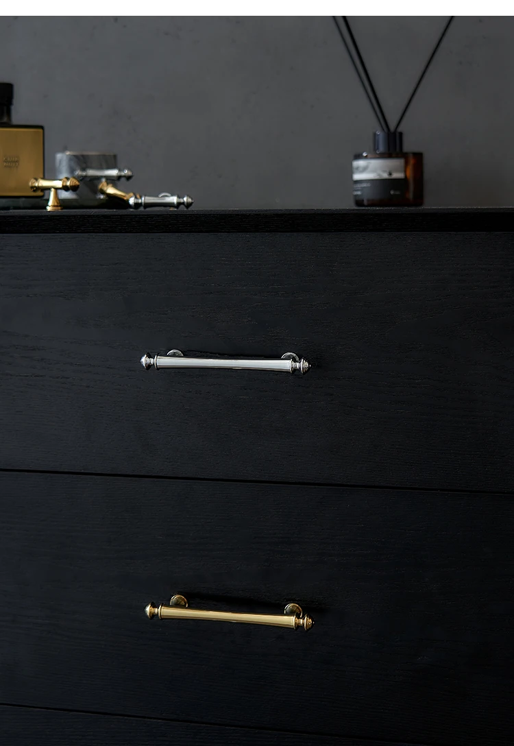 Dresser Drawer Puxa, Gold Chrome Kitchen Handles, Botões do quarto