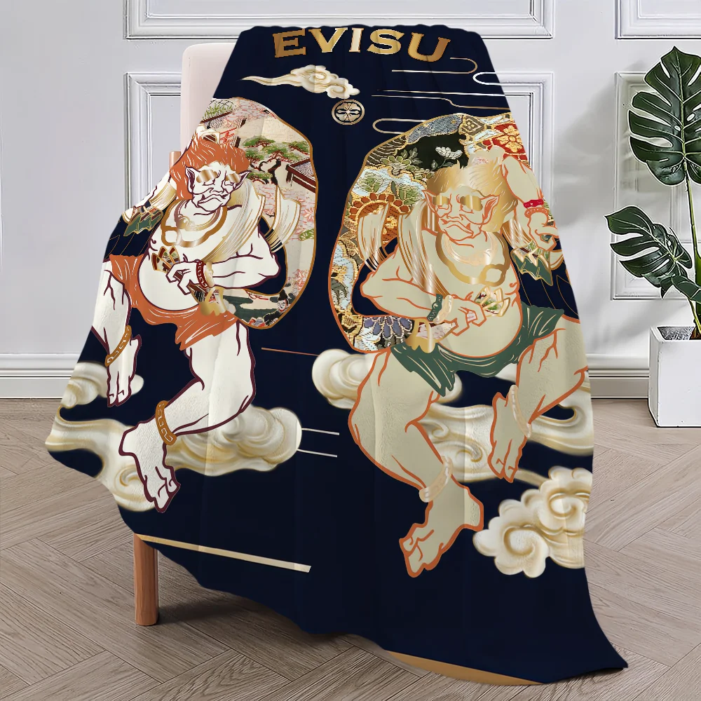 Fashion Blanket Brand Plush Nap Sofa rug for Living Room E-Evisu-s Warm Office Bedroom Birthday Home Travel Kid Gifts 3