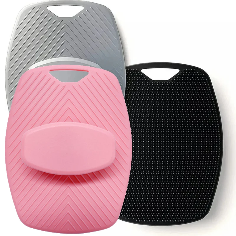 1pc Soft Silicone Exfoliating Brush Cleanser Manual Body Cleansing Body Care Scrubber Shower Gentle Massage Bath Brush Universal