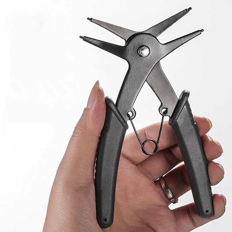 Snap Ring Plier Type Circlip Pliers Multifunctional Crimp Tool Internal External Ring Remover Retaining Circlip Pliers Hand Tool