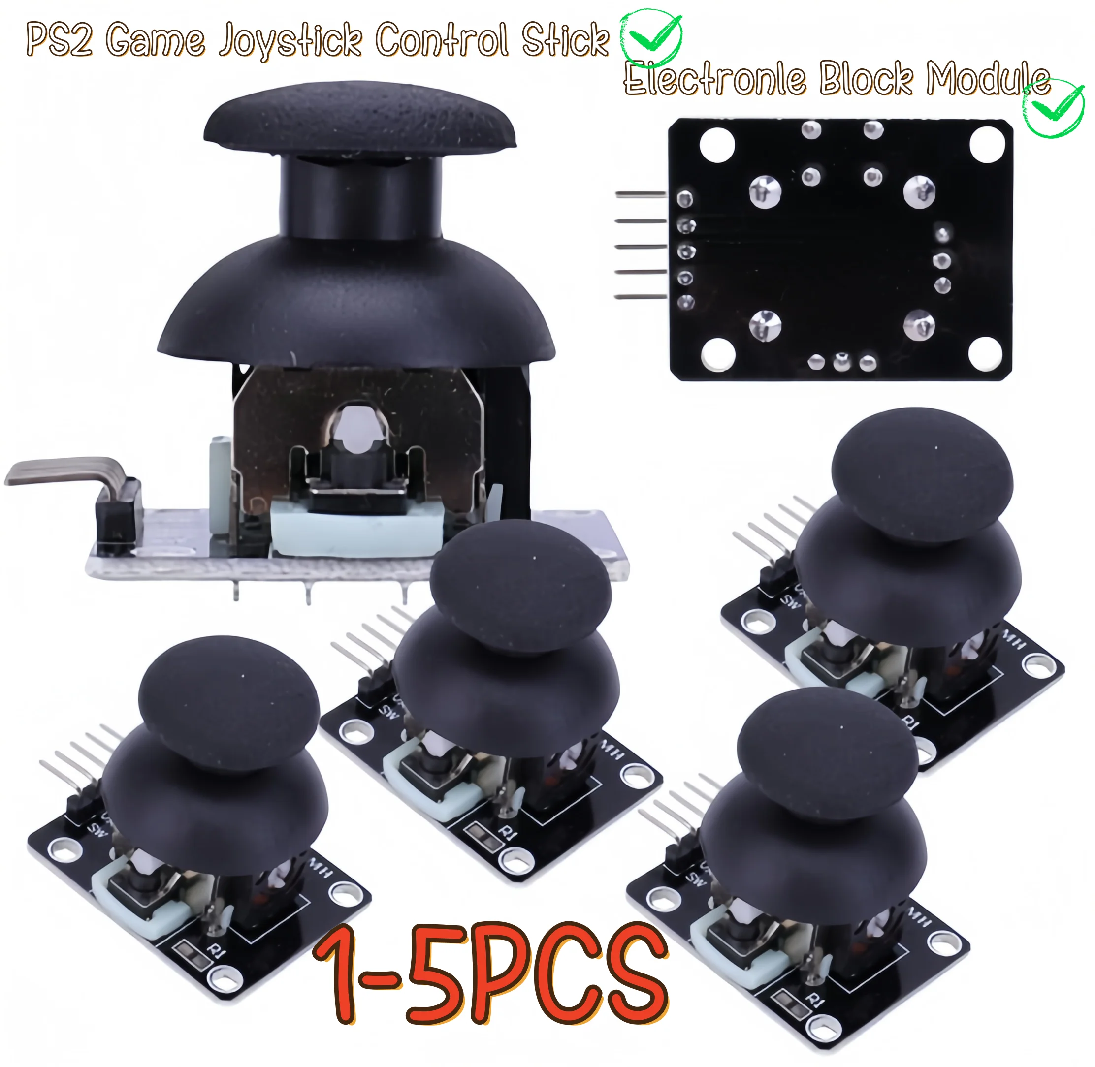 Dual Axis XY Joystick Module for PS2 Game Control