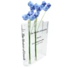 Clear Book Flower Vase Creative Acrylic Transparent Vase The Mystery Of Growth Book Vases Modern Decorative Vases Room Decor 4