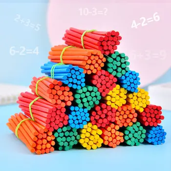 500PCS Wooden Counting Sticks 1