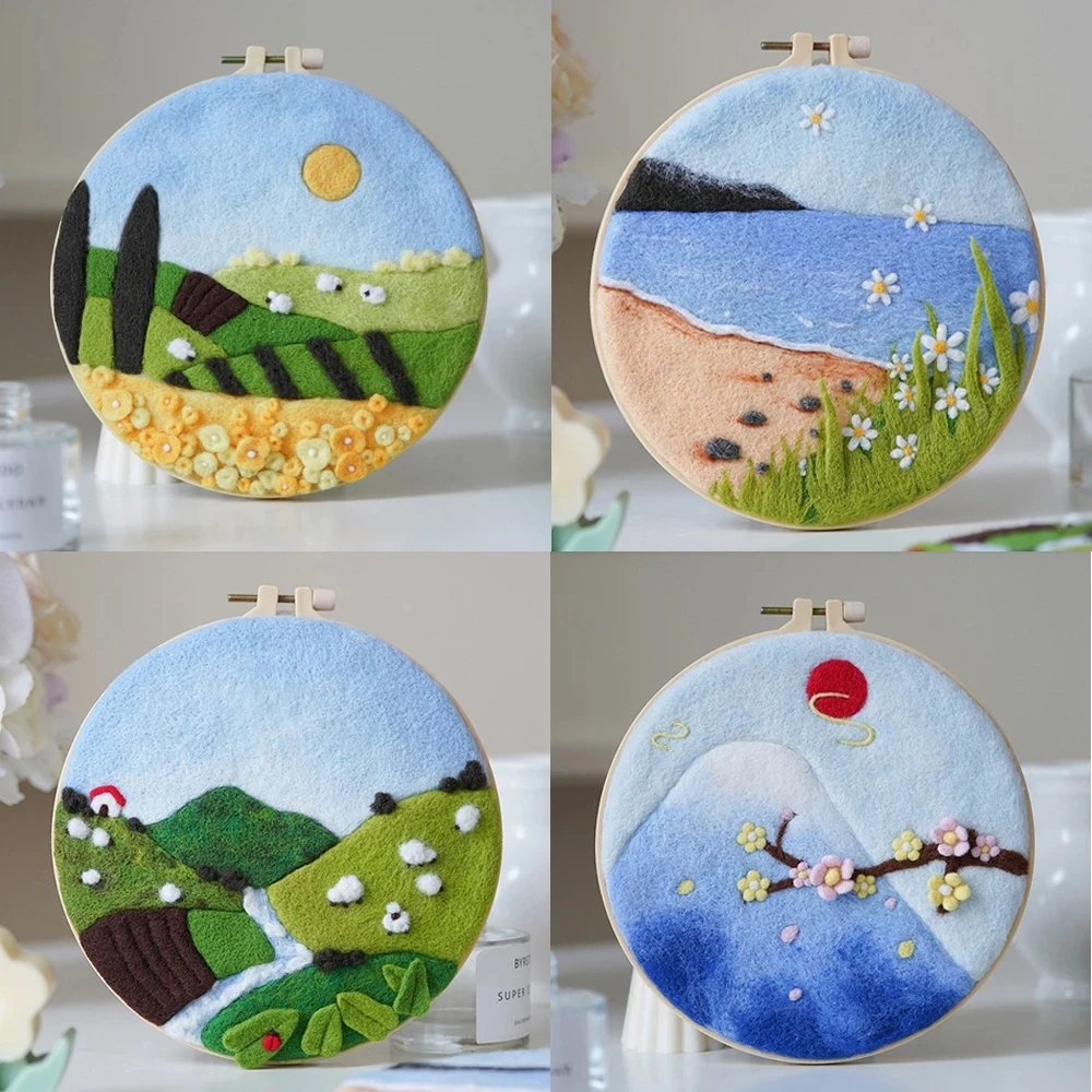 Diy Craft Kits Adults Wool Felting Supplies Wool Craft Kit Wool