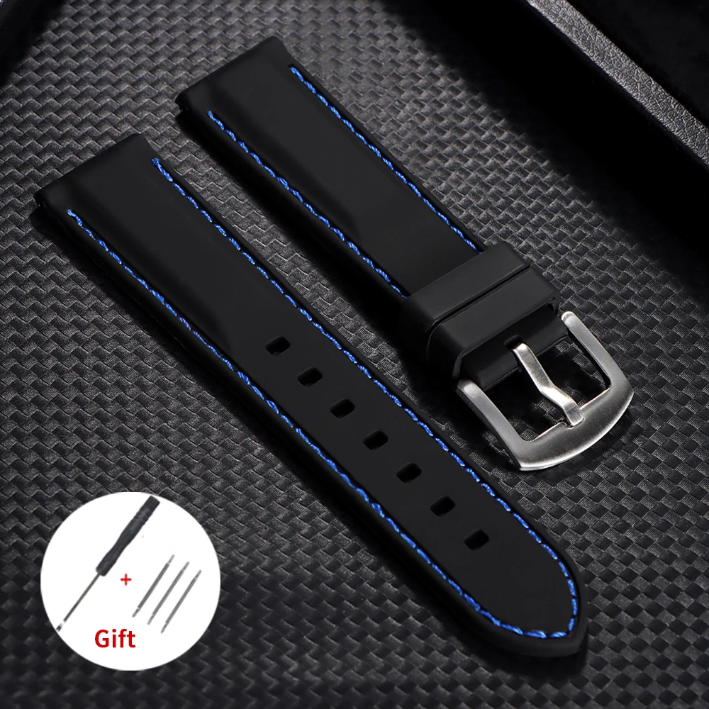 Versatile Waterproof Silicone Watch Strap - Soft Rubber Band