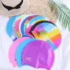 Wear-resistant Practical Colorful Silicone Flexible Waterproof Plus Size Bathing Cap Swimming Cap Swim Pool Hat Swimming Hat 1