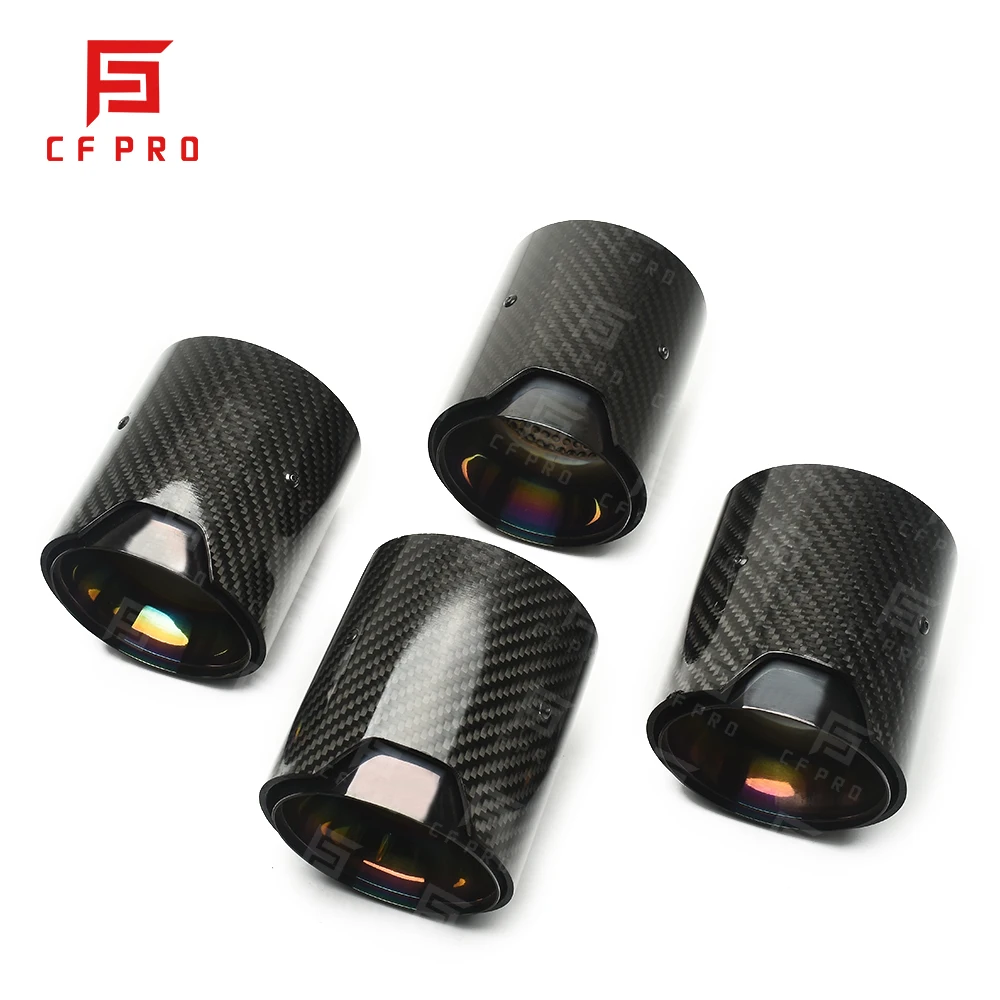 For BMW M4 F82 Exhaust Tips Modified Carbon Fiber Tail Throat Muffler Pipe Tips Accessories
