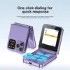 SERVO A70 PRO Flip Mobile Phone 3G WCDMA Speed Dial MP4 Player Flashlight FM Radio Foldable 2 SIM Standby Feature Phones Type-C 5