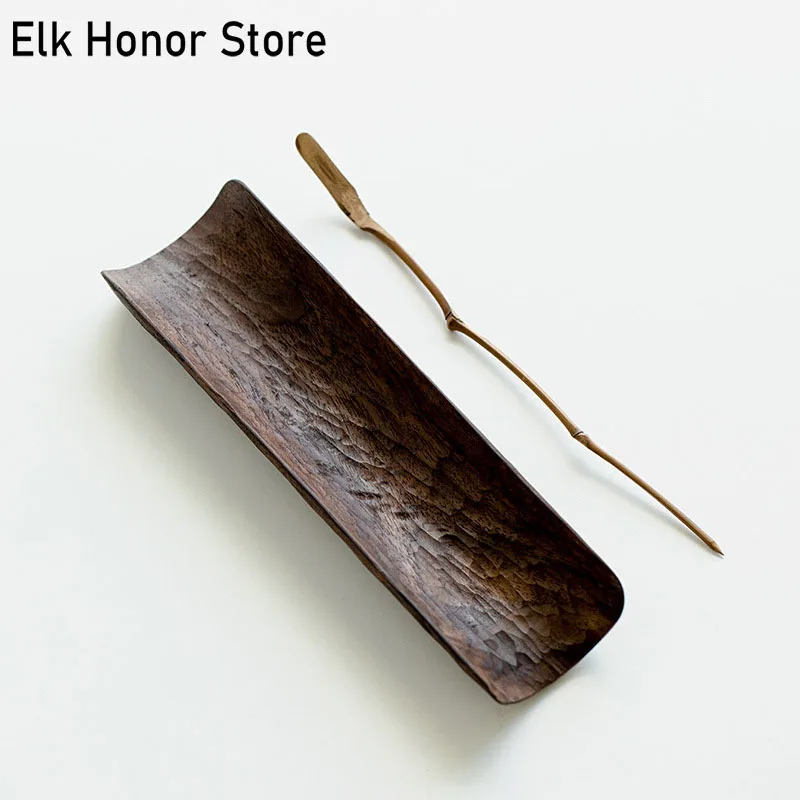 

2pc/Set Walnut Tea Scoops Tea Ceremony Appreciate Tea Lotus Kung Fu Tea Set Tea Accessories Tea Leaf Holder Tea Spoon Tea Clip