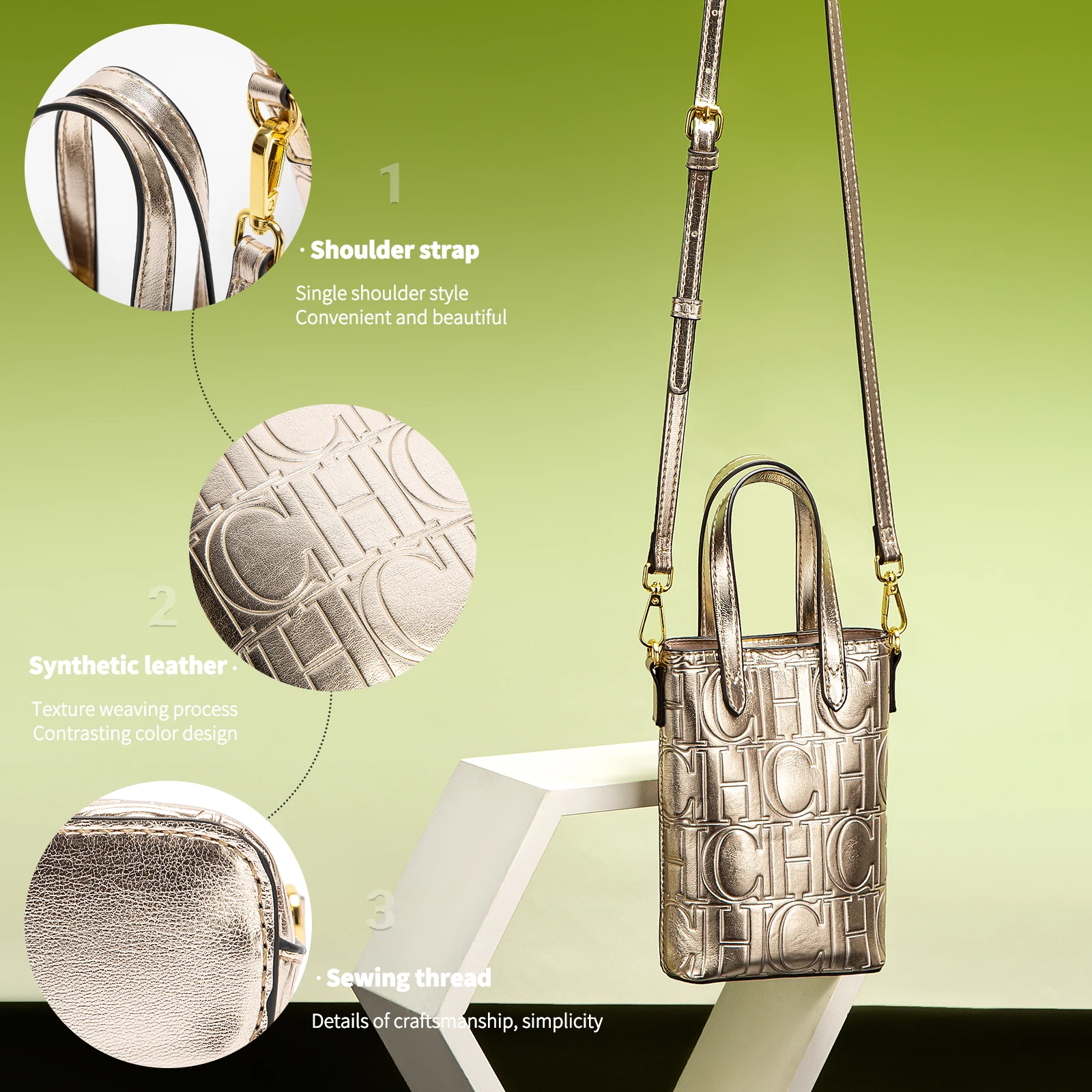 حقيبة هاتف نسائية من علامة CHCH لعام 2025، بتصميم...