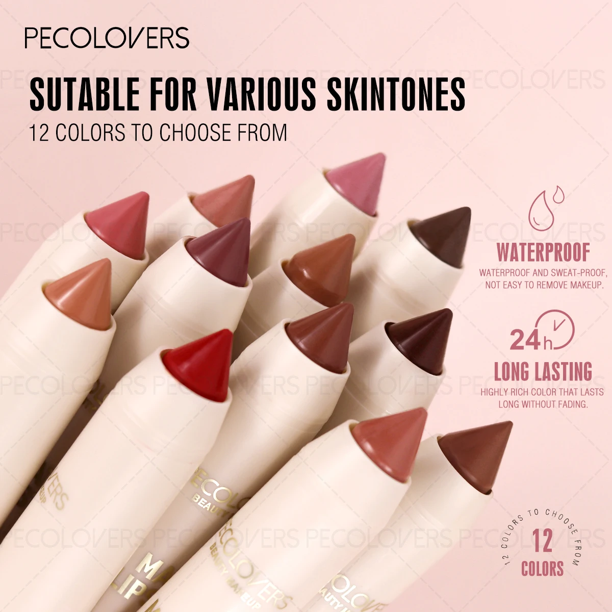 Lip Liner, Depicts Lip Contours, Plumps Lips, Suitable for A Variety of Makeup Looks, Waterproof, Lip Cosmetics - 5