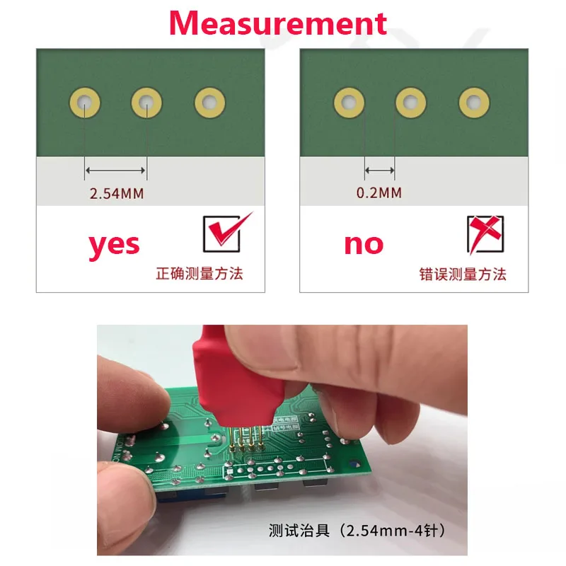 PCB Test Fixture 1.27mm 2.54mm 2.0mm Spring Pin Universal Downloader Burn-in Fixture Accessories New Handheld Fixture 30mm