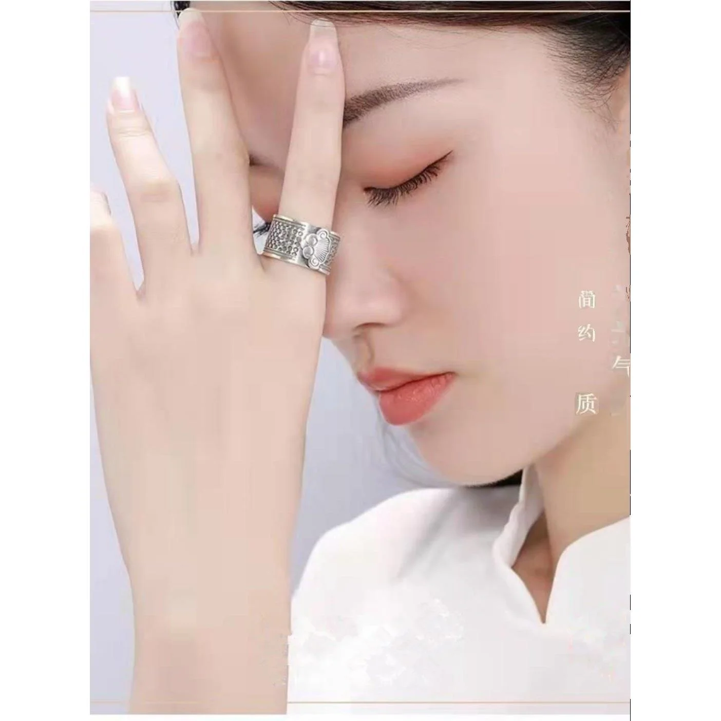 두꺼운 조절 가능한 옛날 스타일 웨딩 바늘 수제 바느질 링 크로스 스티칭 도구 가정용 니들포인트 손가락 보호대