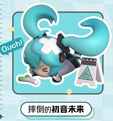 1 Pz Ramdon Style Hatsune Miku Falling Anime Megurine Ota Kaito Kagamine Rin Model Figure Doll Action Figurine Giocattoli Per Bambini Regalo