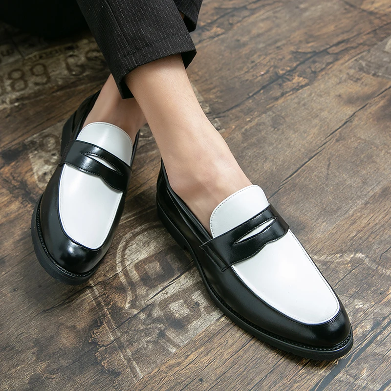 靴 MENS COMBI LOAFERS / BLACK WHITE THE KENFORD FINESHOES official mail order