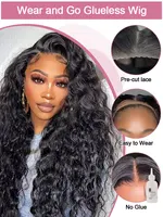Perruques frontales Deep Wave 40 pouces 7x5 HD sans colle, 100% cheveux humains, perruques 13x4 Water Curly Wave sans colle, prêtes à porter, pré-coupées, en dentelle, pour femmes, pré-épilées, brésiliennes, livraison rapide 3-5 jours, densité 250 7