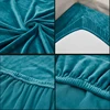Velvet Sofa Cushion Cover For Living Room Solid Color Soft  Sofa Cover Spandex Slipcover Furniture Protector Stretch Couch Cover 4