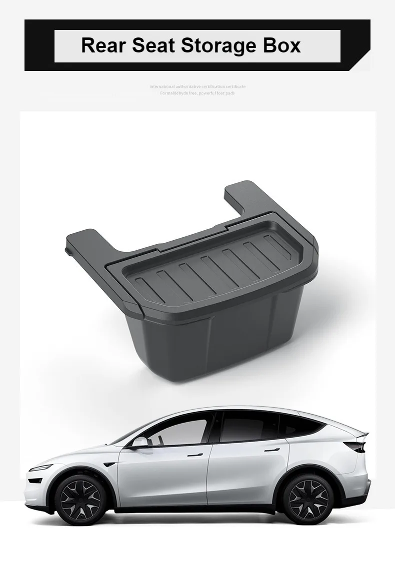Rücksitz-Aufbewahrungsbox für Tesla Model YL 6-Sitzer 2026 unter der Lüftungsöffnung, Aufbewahrungskoffer, Mülleimer, Organizer, Auto-Innenzubehör – Detail 11