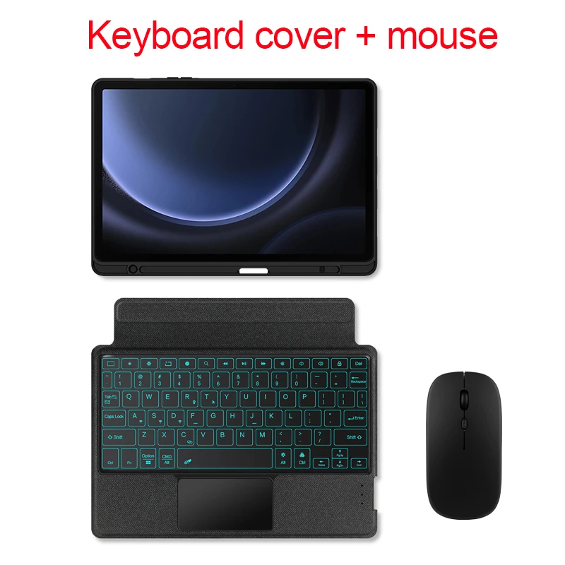 サムスンギャラクシータブ用の取り外し可能なキーボードケース,s9,e