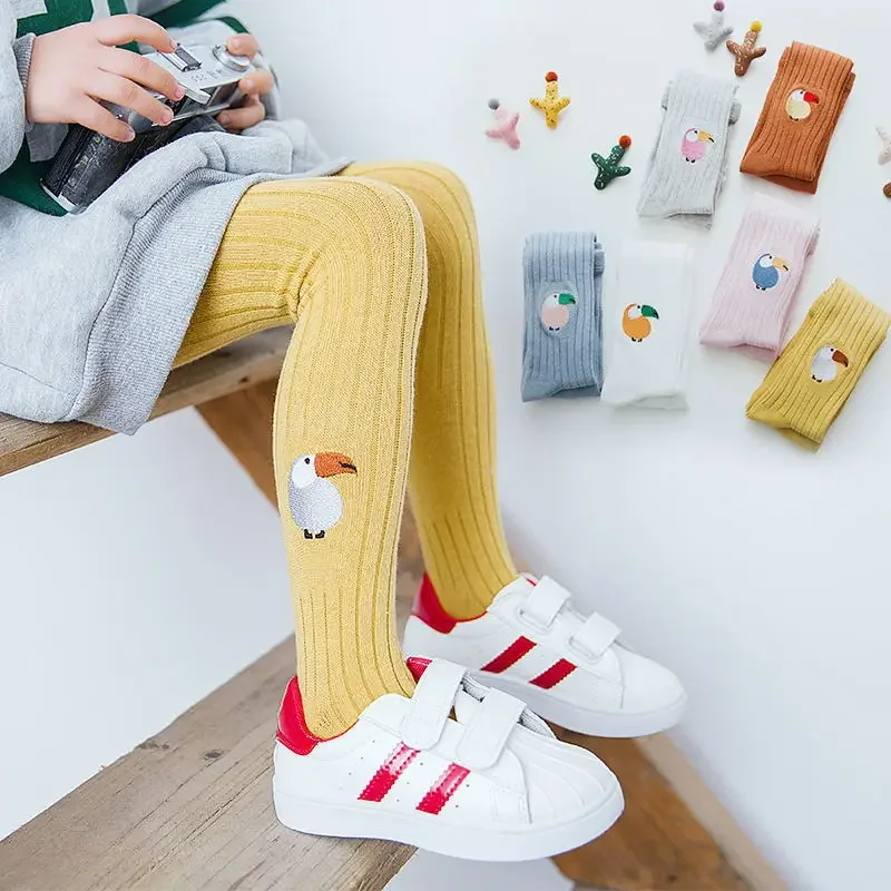 Kids Girl Cartoon Elastic Panty-hose Fashion Girls Tights Casual Warm Children Stockings Girl Clothes Pantyhose 2-10Y kids pantyhose,toddler tights