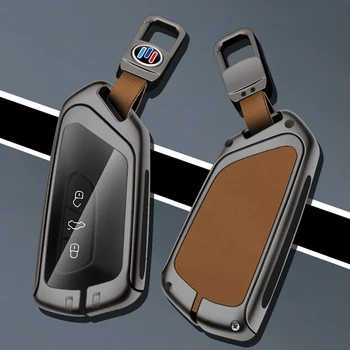 Custodia per chiave a distanza per auto in lega di zinco Shell per VW Volkswagen Golf 8 MK8 per Skoda Octavia A8 SEAT Leon MK4 custodia protettiva Fob
