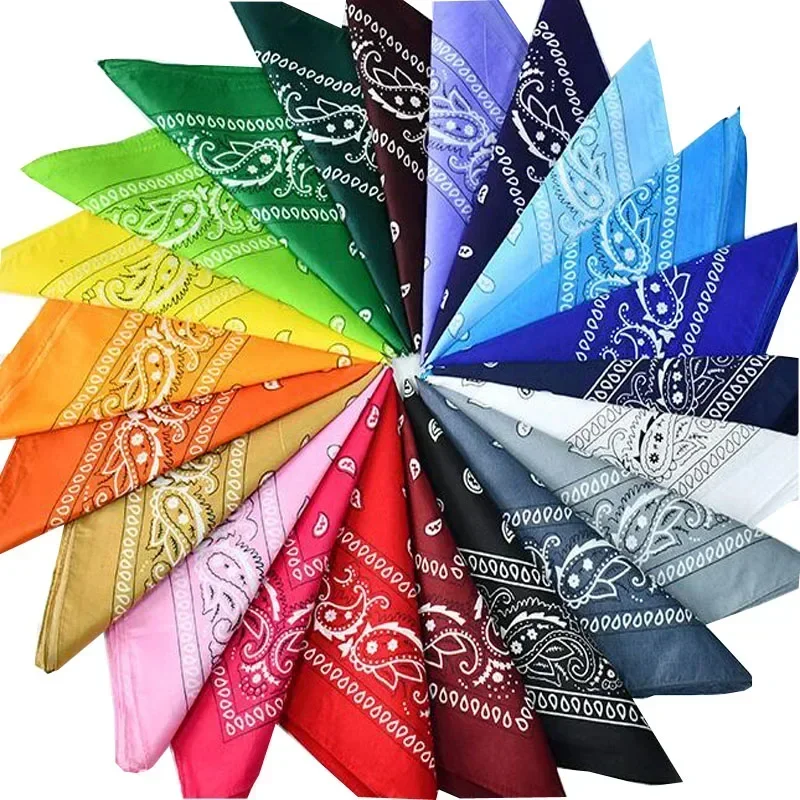 Popolare Hip Hop anacardi fiori Bandana uomo donna fasce per capelli fascia per capelli fasce da polso ameba sciarpe asciugamano regalo di natale