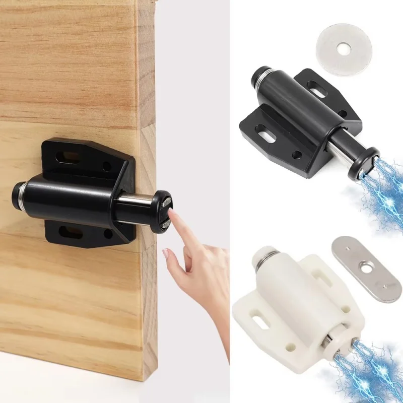 10Pcs Push to Open Magnetic Door Latches Cabinet Doors Push Catch Rebound Single Magnet Latches for Home Hardware Accessories